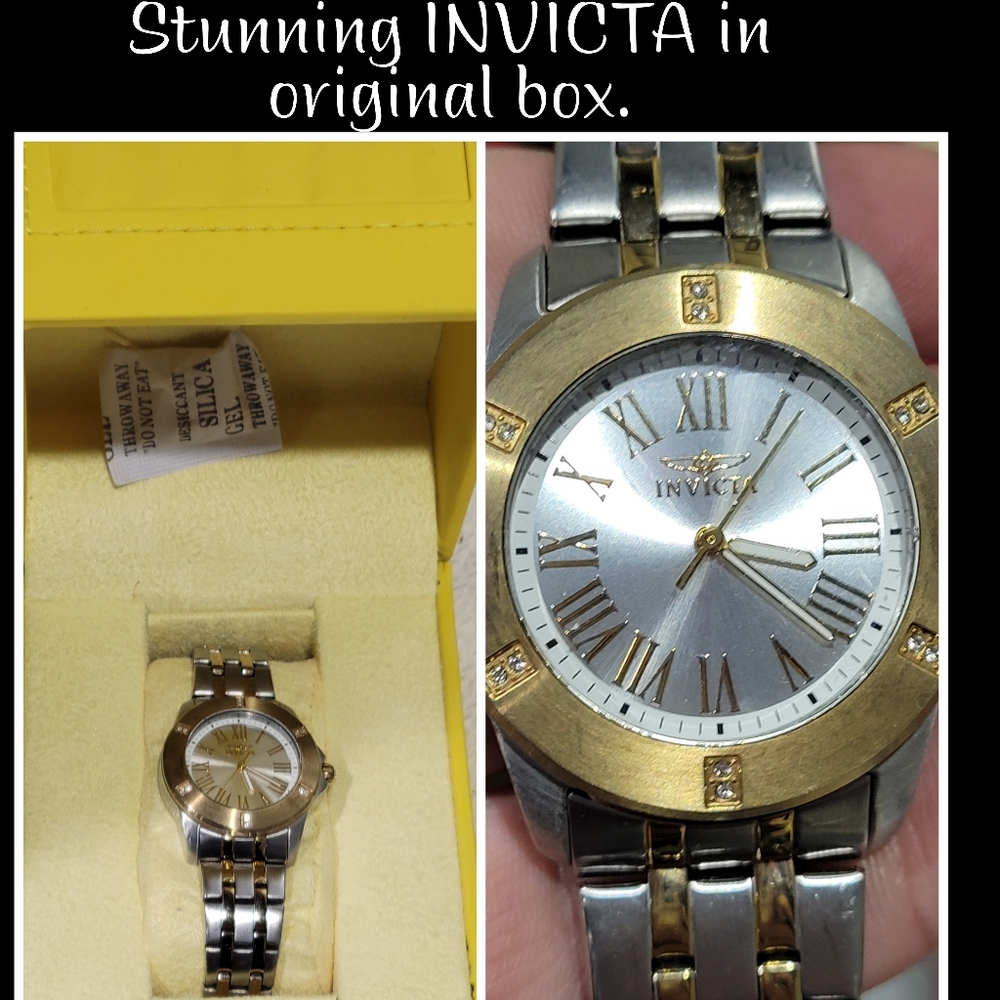INVICTA ANGEL WATCH. In original invicta box GORGEOUS!!